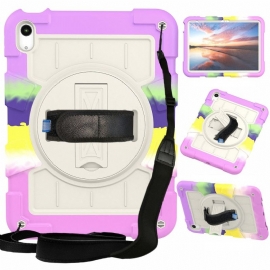 Deksel iPad (2025) Robust Roterende Stropp Og Stativ Beskyttelse Deksel