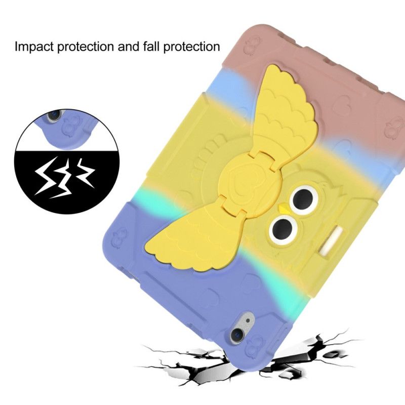 Deksel iPad (2025) Roterende Stativ Med Sommerfugler Og Fargetone For Barn