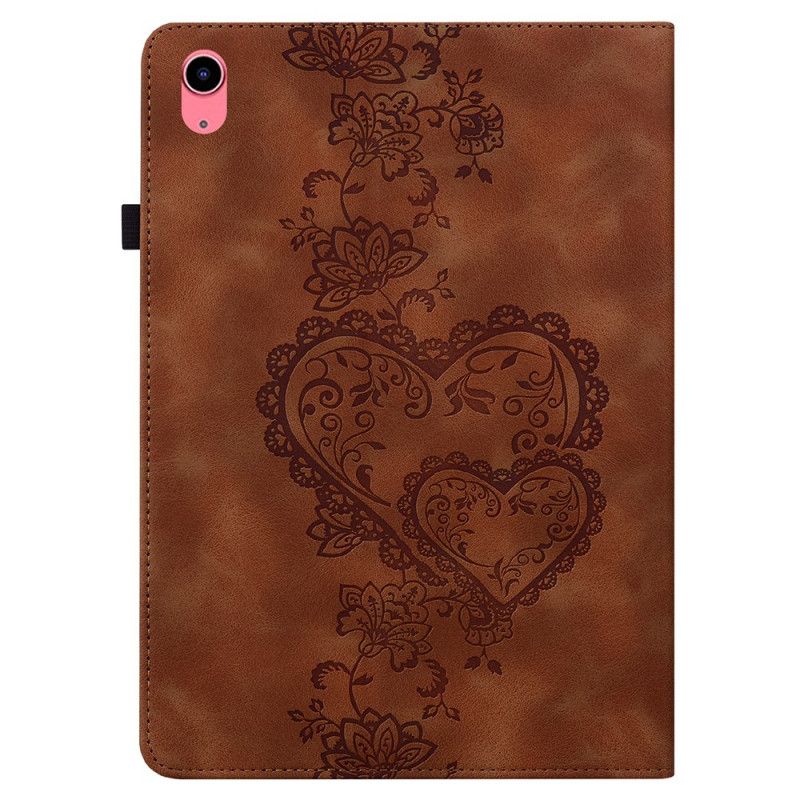 Etui iPad (2025) Hjerter Med Pekepennholder