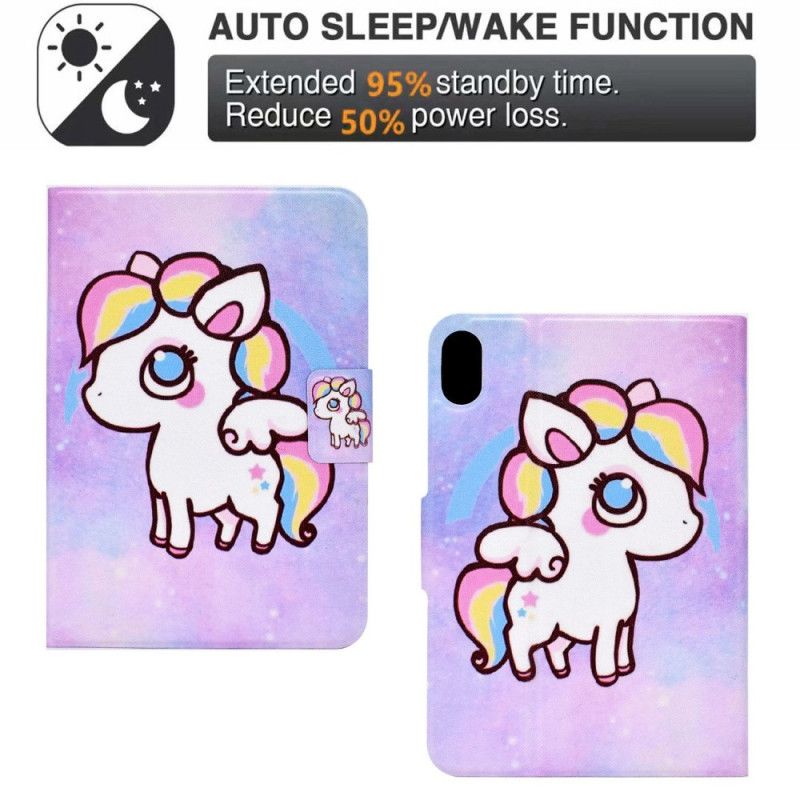 Folio Deksel iPad (2025) Tegning Av Enhjørning