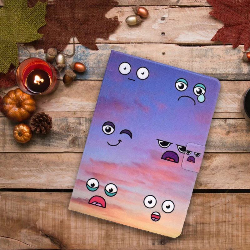 Folio Deksel Til iPad (2025) Morsomme Ansikter