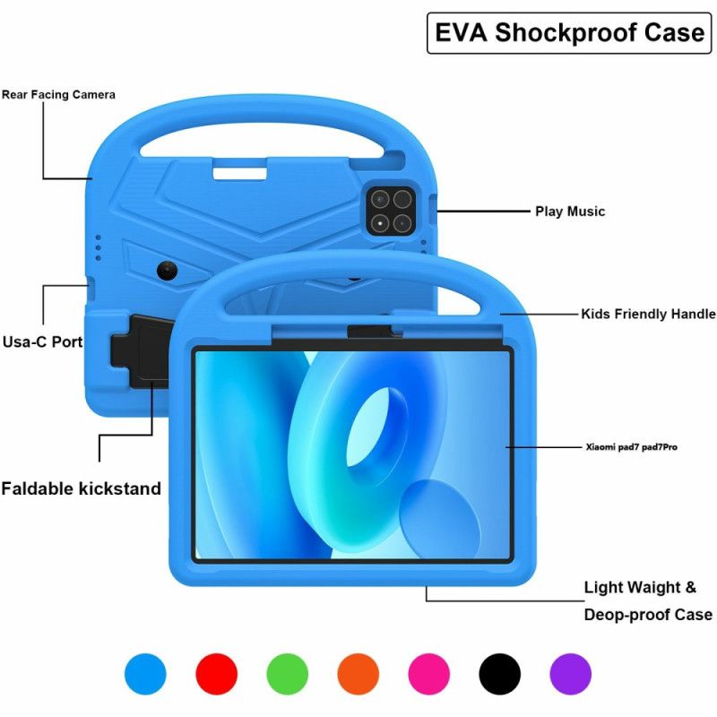 Deksel Xiaomi Pad 7 / 7 Pro Stativ Og Håndtak I Spurvestil Beskyttelse Deksel