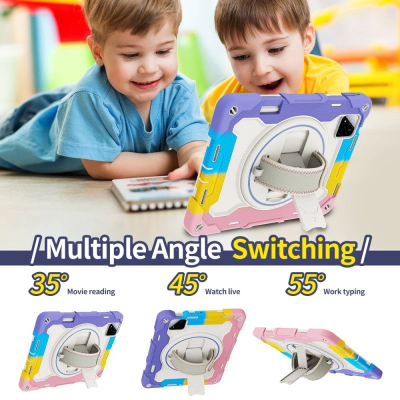 Deksel Xiaomi Pad 7 / 7 Pro Ultraslitesterkt Med Stropp Og Stativ Beskyttelse Deksel