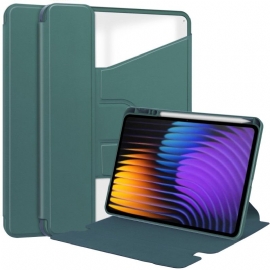 Etui Til Xiaomi Pad 7 / 7 Pro Lærstil Med Roterende Stativ