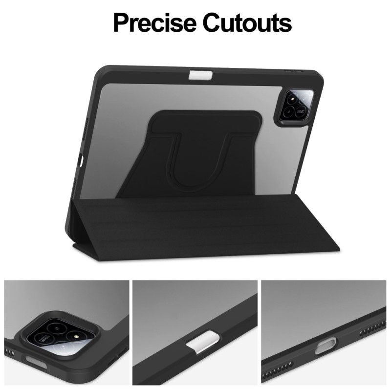 Etui Xiaomi Pad 7 / 7 Pro Læreffekt Med Roterende Stativ