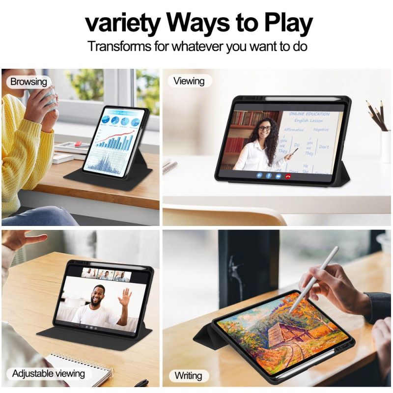 Etui Xiaomi Pad 7 / 7 Pro Læreffekt Med Roterende Stativ