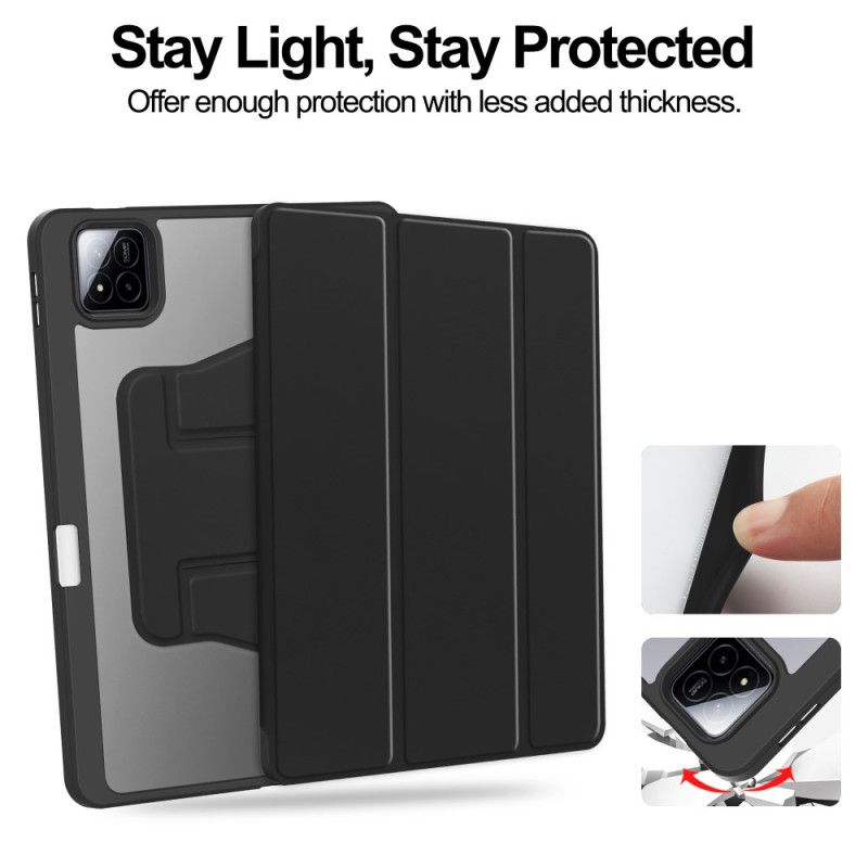 Etui Xiaomi Pad 7 / 7 Pro Læreffekt Med Roterende Stativ