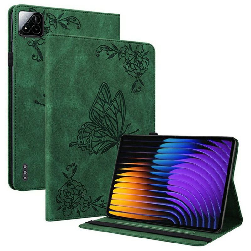 Etui Xiaomi Pad 7 / 7 Pro Sommerfugl Beskyttelse Deksel