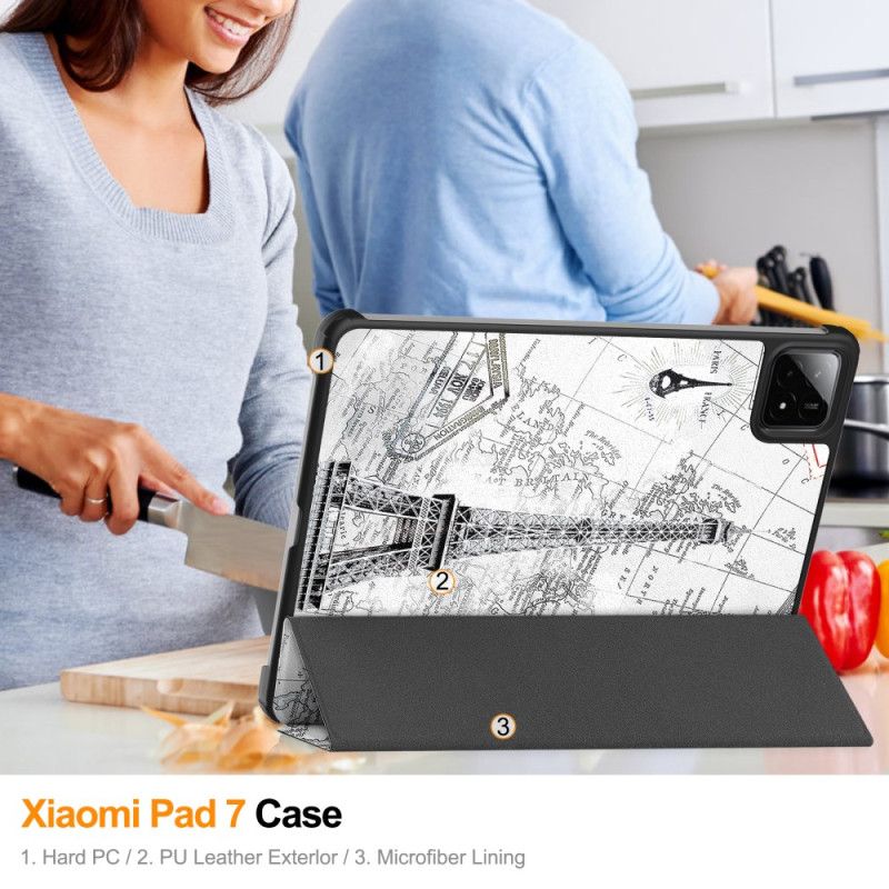 Xiaomi Pad 7 / 7 Pro Vintage Eiffeltårn