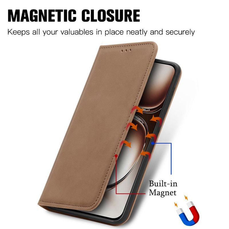 Folio Deksel Oppo Reno 12 5g Semsket Skinneffekt