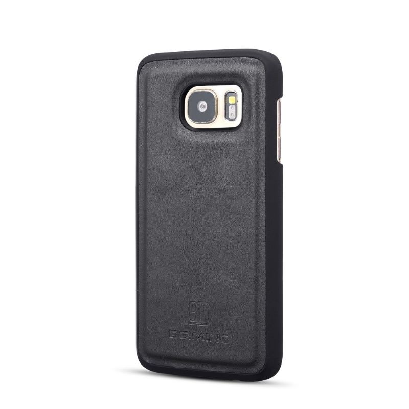 Deksel Lærdeksel Til Samsung Galaxy S7 Skinn Med Avtagbart Skall