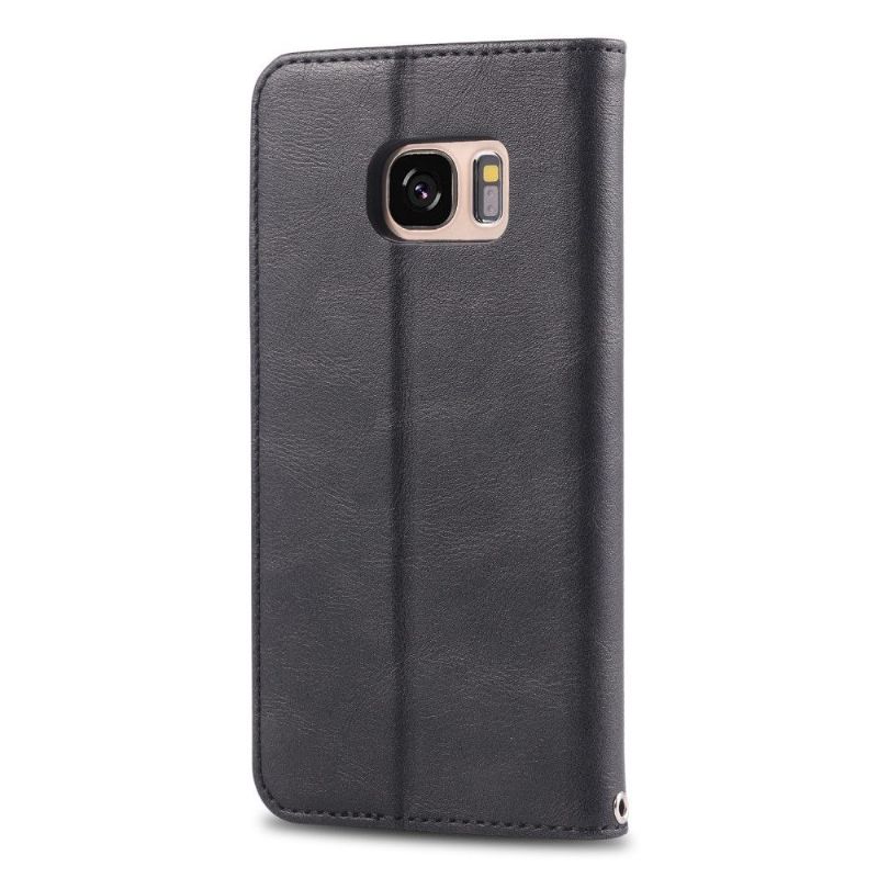 Folio Deksel Til Samsung Galaxy S7 Retro Skinneffektkortholder