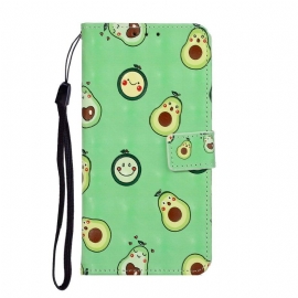 Folio Deksel Til Samsung Galaxy A51 Kawaii Avocado