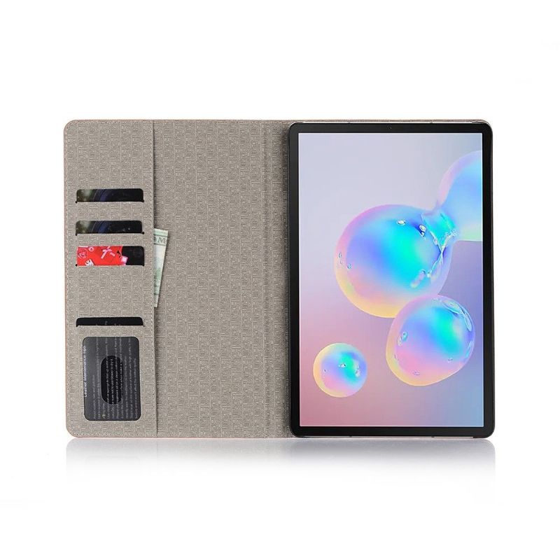 Folio Deksel Til Samsung Galaxy Tab S6 Verdenskart - Brun