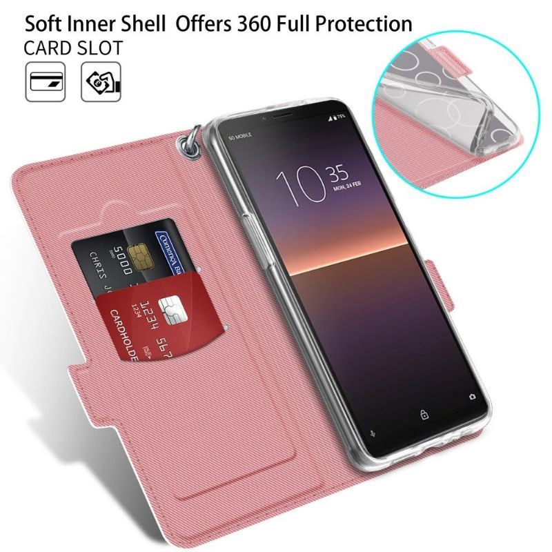 Folio Deksel Til Sony Xperia 10 II Victoria Style Leather