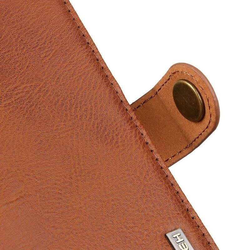 Folio Deksel Til Asus Zenfone 7 / 7 Pro Imitert Skinn Khazneh