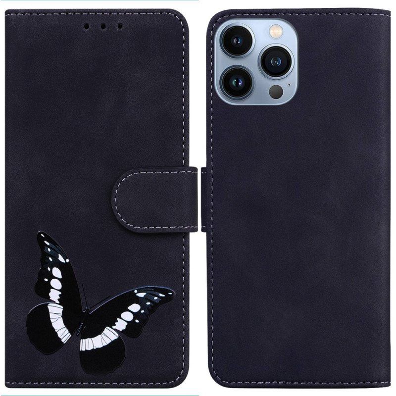 Folio Deksel Til iPhone 14 Pro Butterfly Elegance