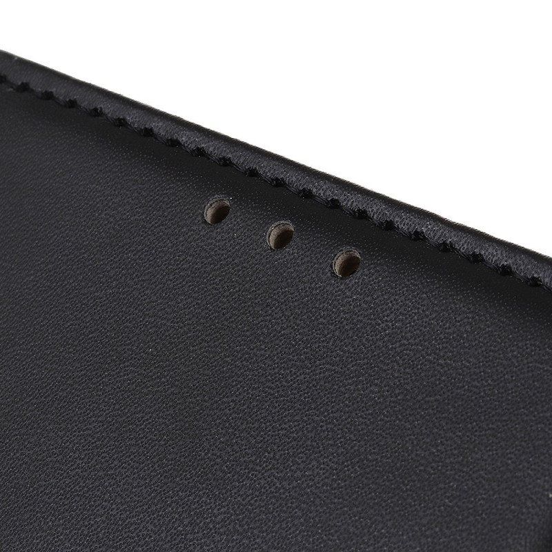 Folio Deksel Til iPhone 14 Pro Enkel Skinneffekt