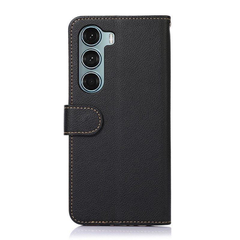 Folio Deksel Til Moto G200 5G Litchi Stil Rfid Khazneh