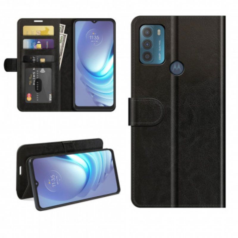 Folio Deksel Til Moto G50 Designer Skinneffekt