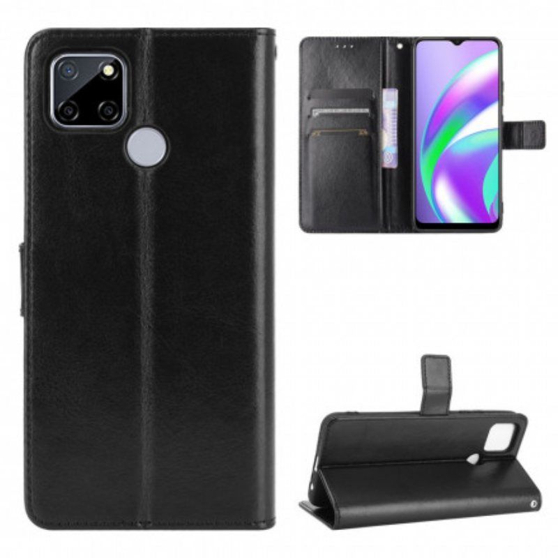 Folio Deksel Til Oppo A15 Prangende Kunstskinn