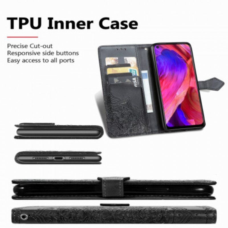 Folio Deksel Til Oppo A54 5G / A74 5G Mandala Middelalder