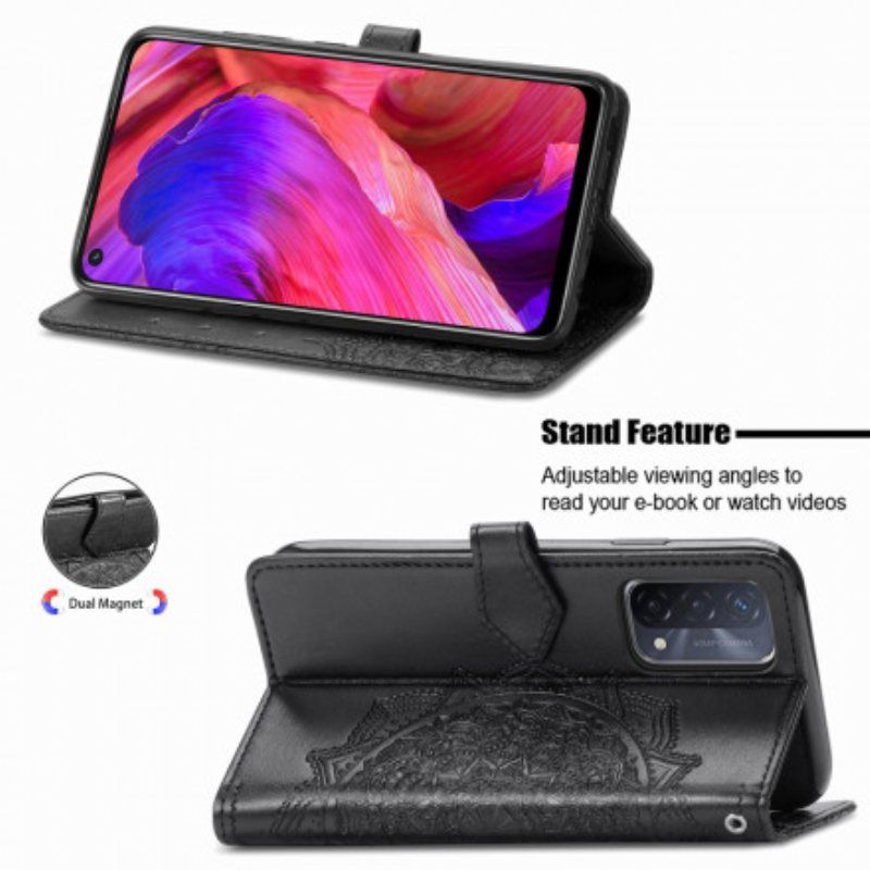 Folio Deksel Til Oppo A54 5G / A74 5G Mandala Middelalder