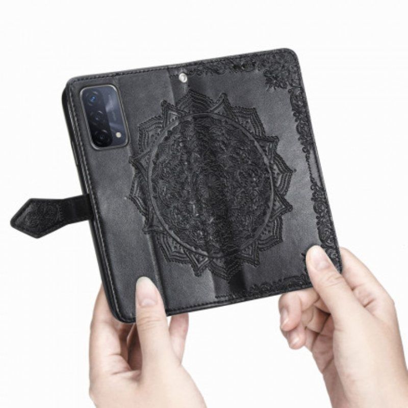 Folio Deksel Til Oppo A54 5G / A74 5G Mandala Middelalder