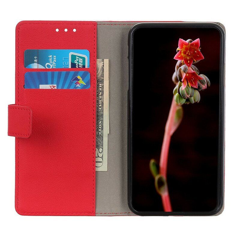 Folio Deksel Til Samsung Galaxy M12 / A12 Klassisk Skinneffekt