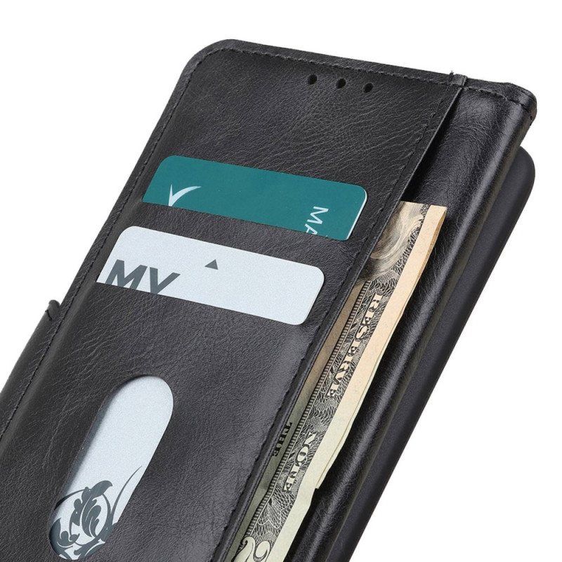 Folio Deksel Til Samsung Galaxy S23 Ultra 5G Stil Lærlås Vendbar
