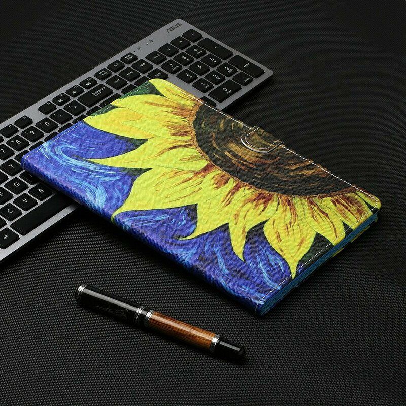 Folio Deksel Til Samsung Galaxy Tab S8 / Tab S7 Malt Solsikke