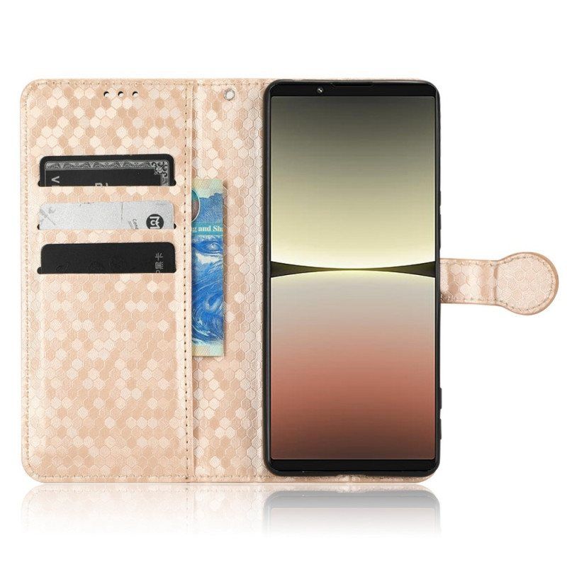 Folio Deksel Til Sony Xperia 5 IV Med Kjede 3d Strappy Design