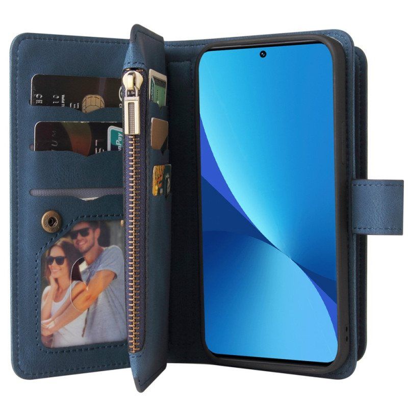 Folio Deksel Til Xiaomi 12 Lite Multifunksjonskortholder