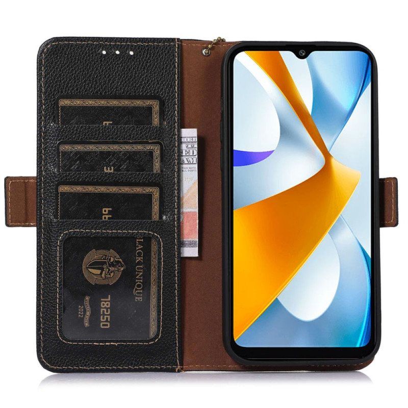 Folio Deksel Til Xiaomi 13 Lite Beskyttelse Rfid-beskyttelse I Ekte Skinn