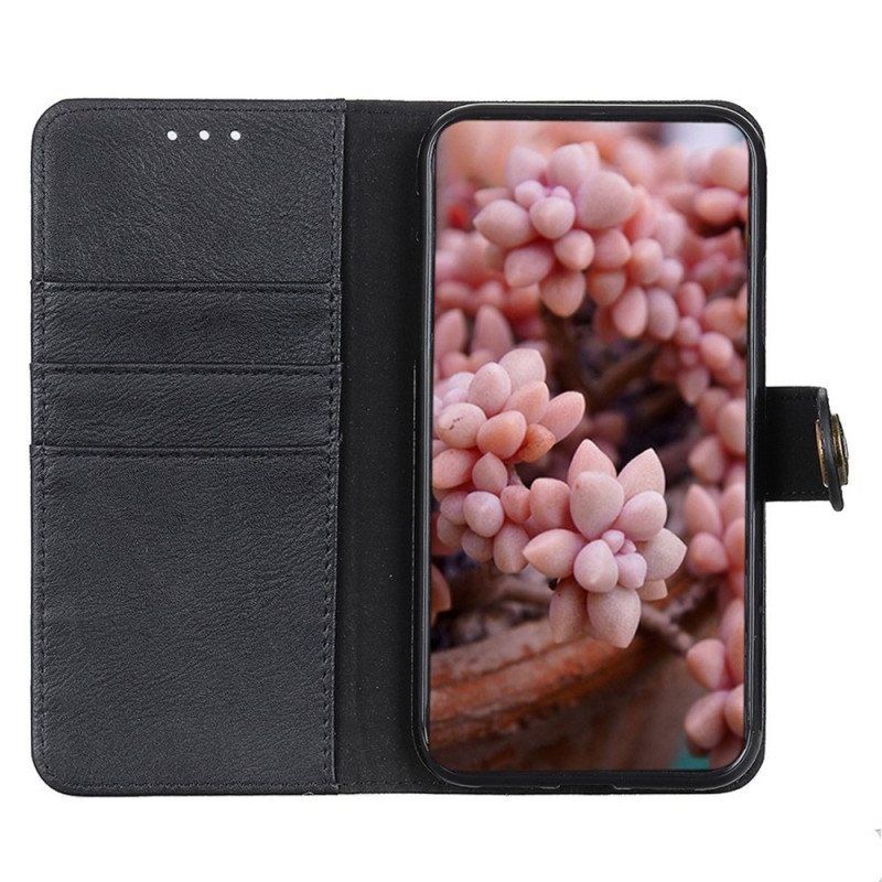 Folio Deksel Til Xiaomi 13 Lite Imitert Skinn Khazneh
