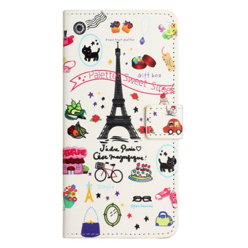 Folio Deksel Til Xiaomi Redmi A1 Paris Feirer