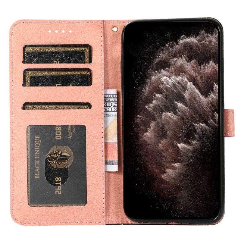 Folio Deksel Til Xiaomi Redmi A1 Tofarget Skinntekstur