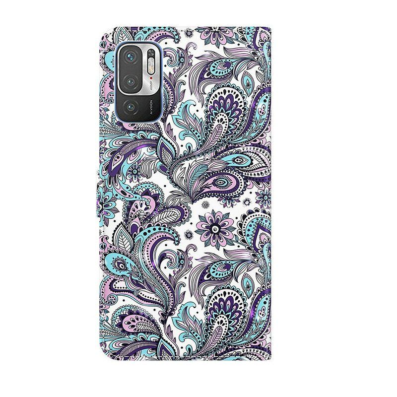 Folio Deksel Til Xiaomi Redmi Note 10 5G Blomster Mønstre