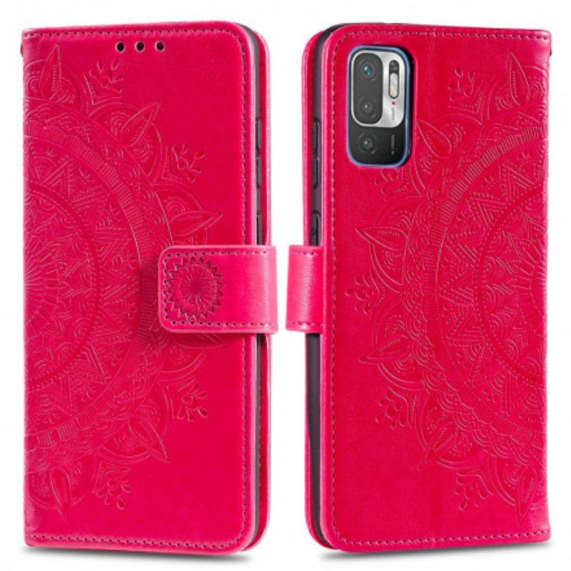 Folio Deksel Til Xiaomi Redmi Note 10 5G Sol Mandala