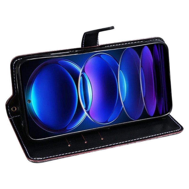 Folio Deksel Til Xiaomi Redmi Note 12 Pro Idewei Krokodille
