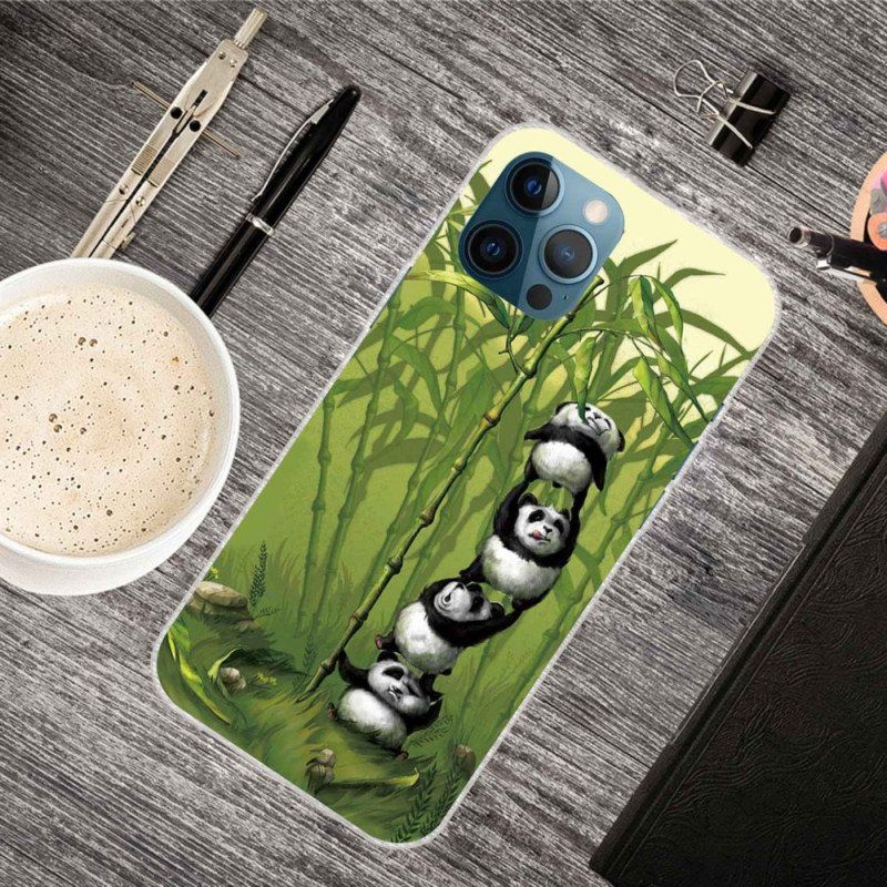 Mobildeksel Til iPhone 14 Pro Max En Haug Med Pandaer